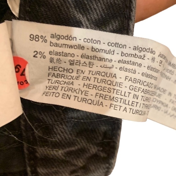 Zara Extra Long High Rise Slim Fit Slit Leg Jeans - Picture 7 of 7